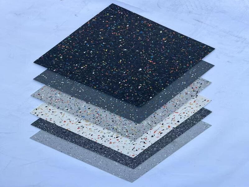 Comparison of different rubber flooring thicknesses